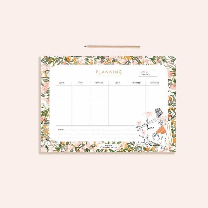 Agenda hebdomadaire « Fleur »