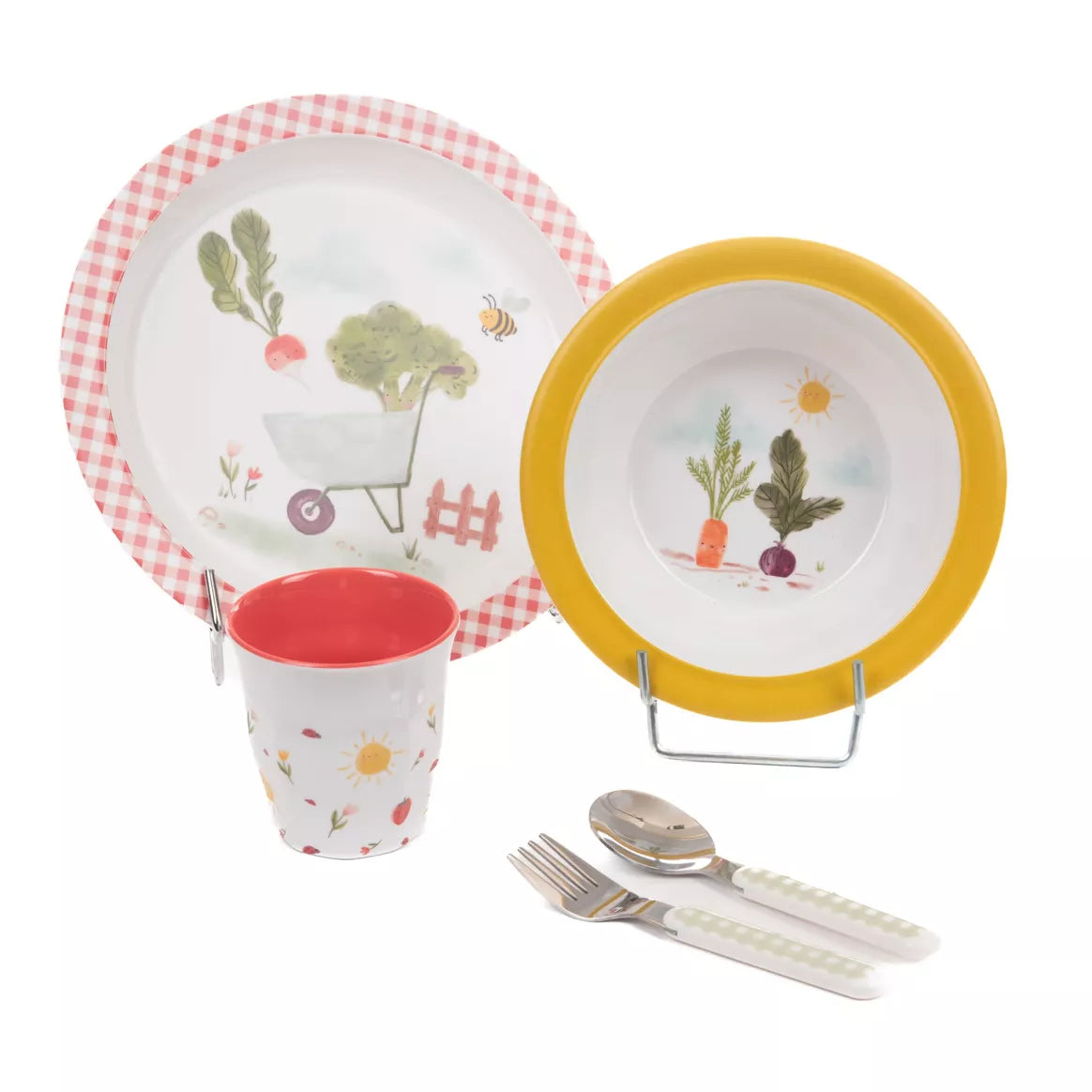 Coffret Déjeuner enfant - 5 pièces - Jardin -
