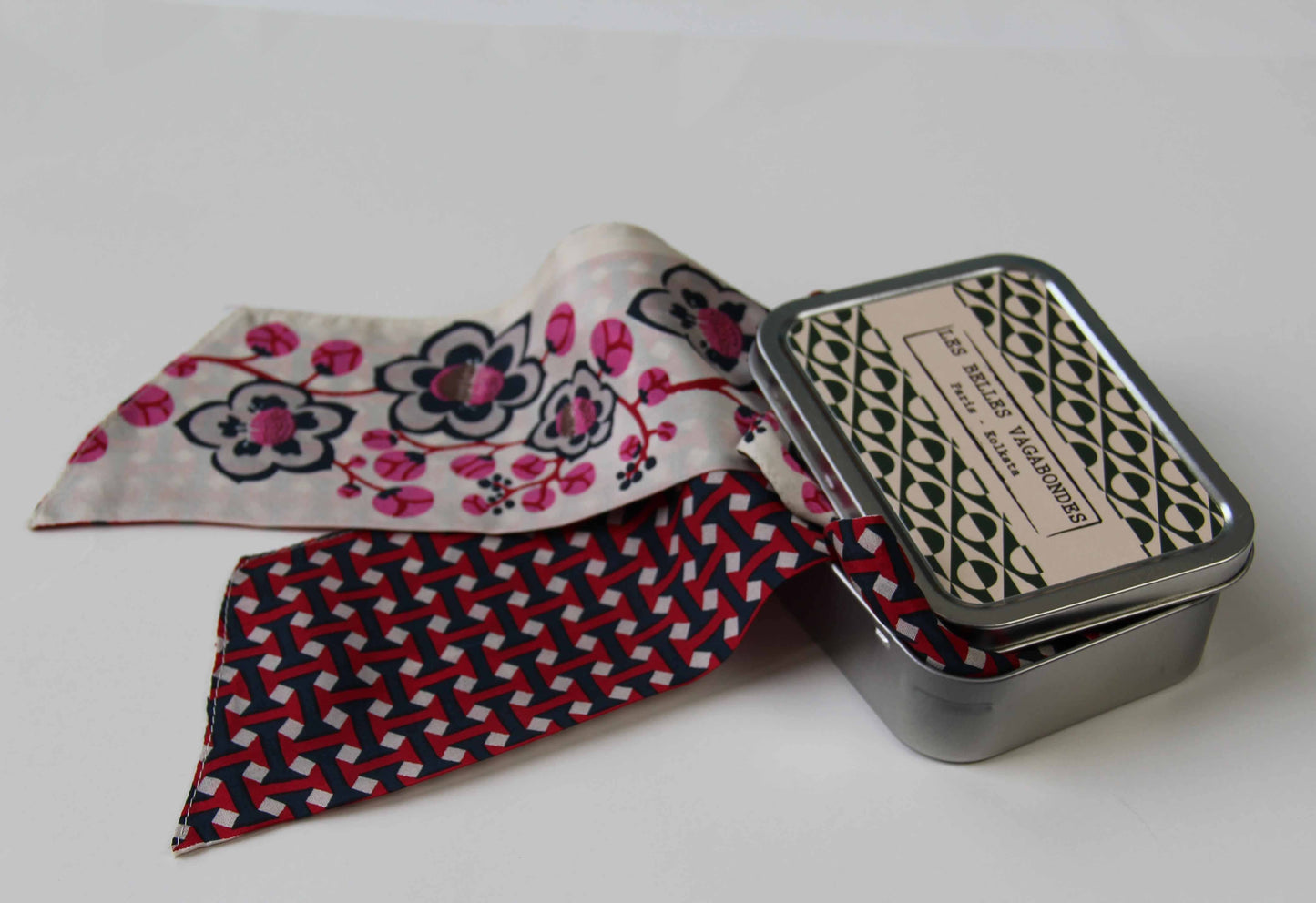 Bandeau- ceinture - soie imprimée - Cotton Club Fuchsia