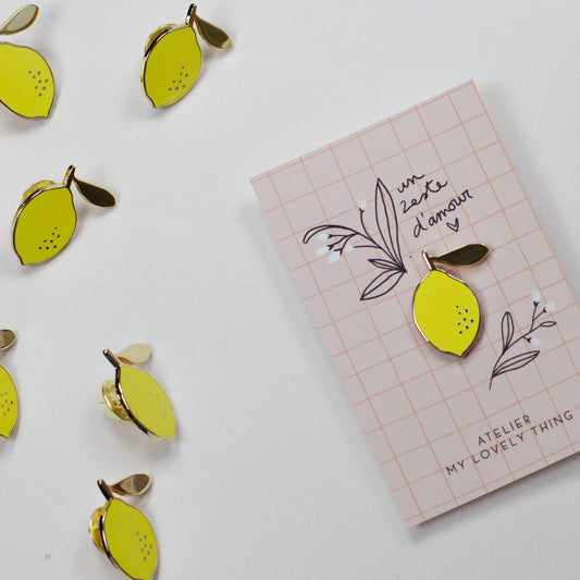 Épinglette "Un zeste d'amour"