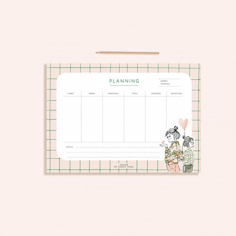 Agenda hebdomadaire « Lovely »