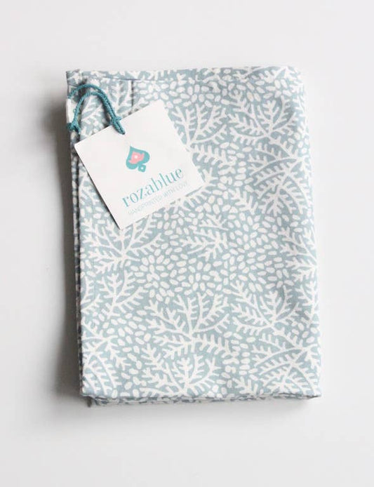 Torchon - minéral floral  - fait main - 100 % coton