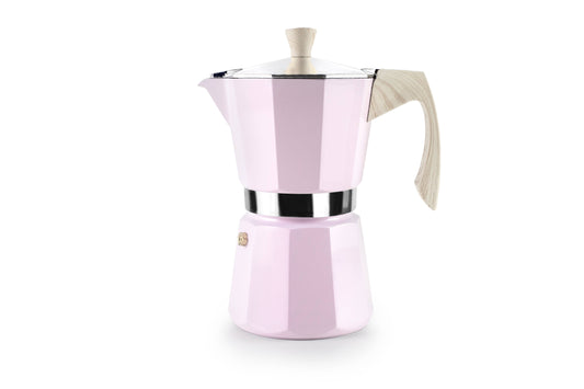 CAFETIÈRE ITALIENNE 6 TASSES ROSE