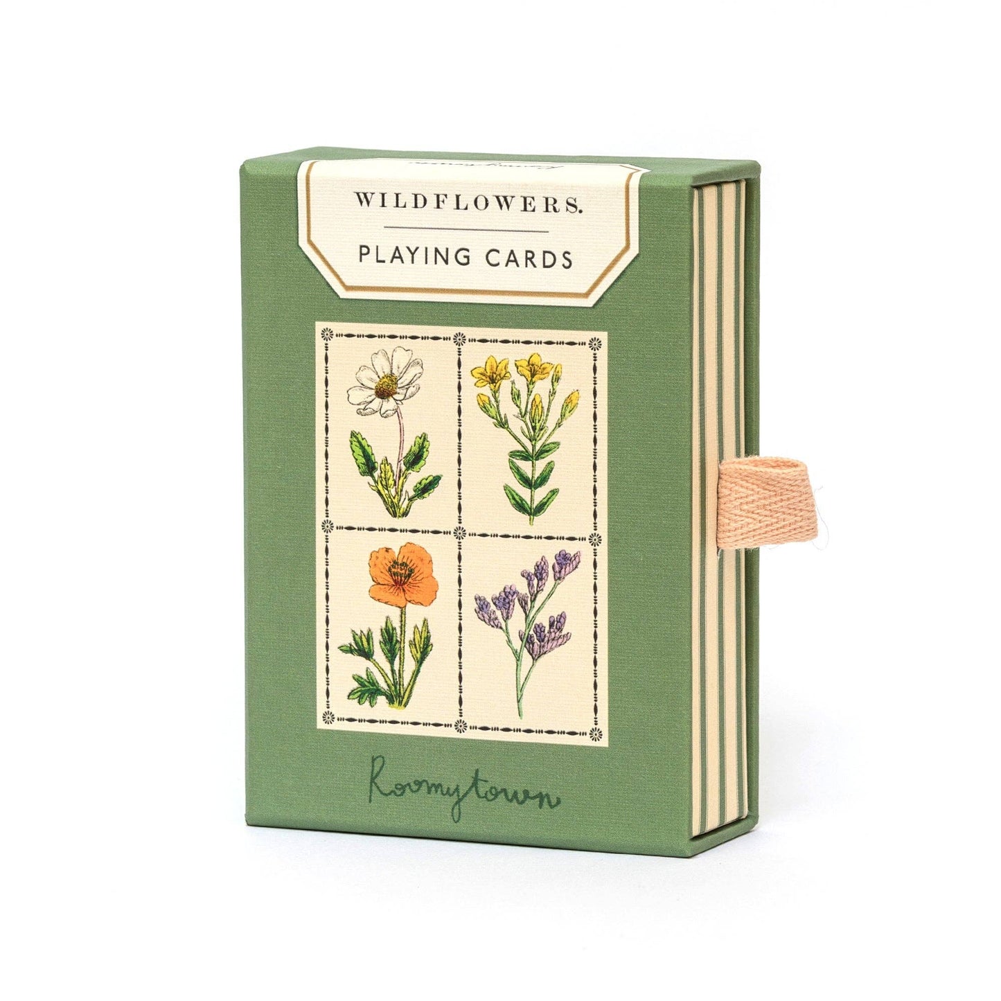 Jeu de 52 cartes à jouer unique "Fleurs sauvages"