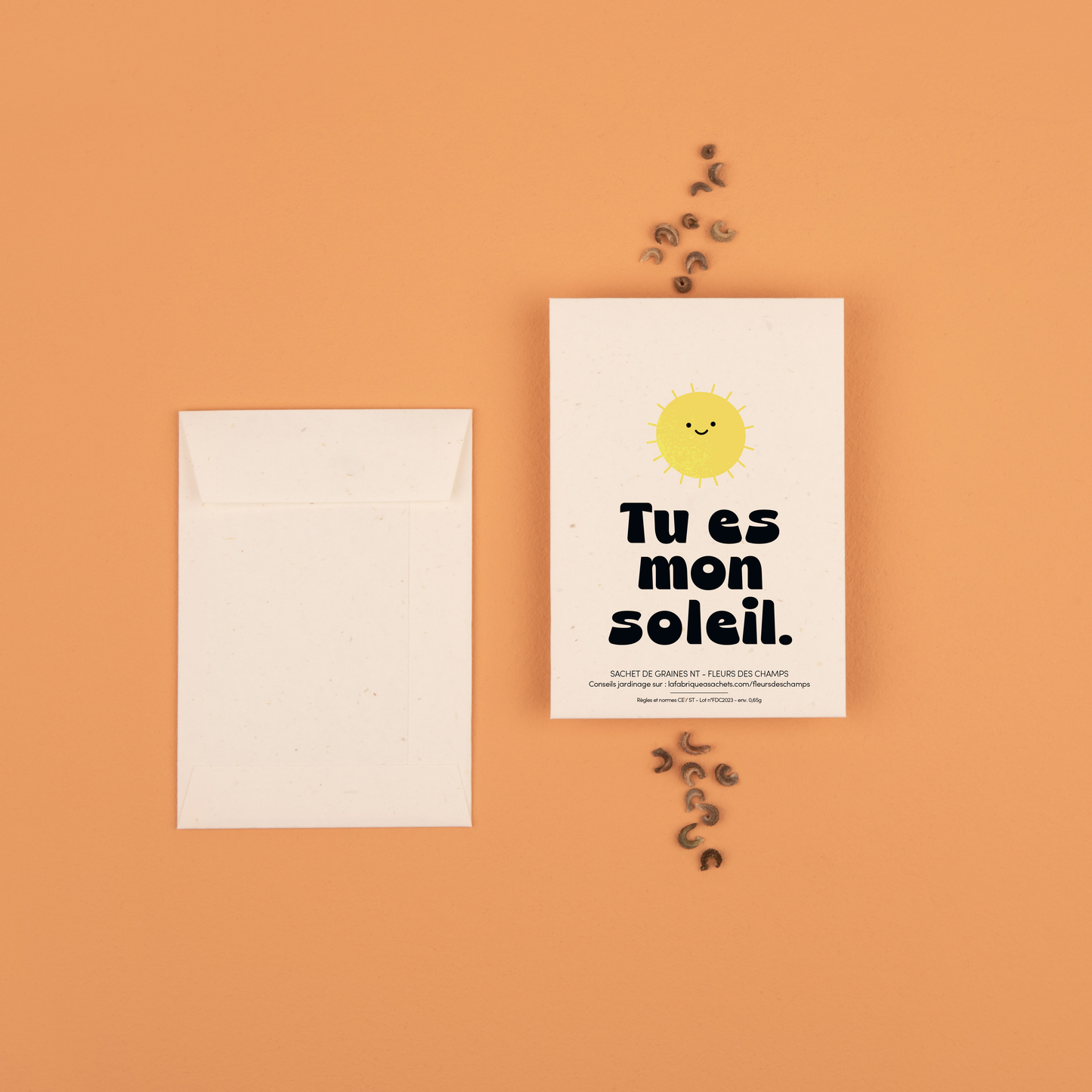 Tu es mon soleil - Sachets de graine de Fleurs des Champs