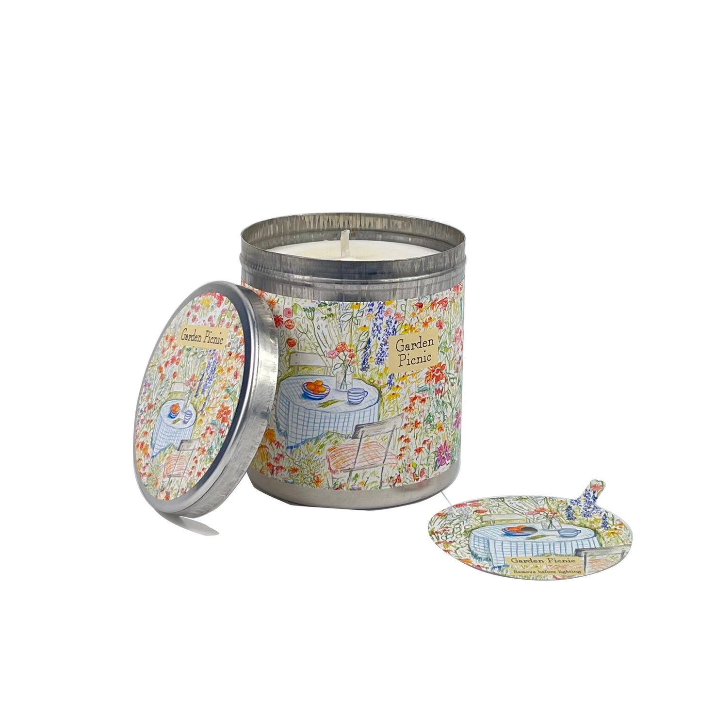 Bougie Parfumée - Boite Etain - Citron vert‚ Basilic & Mandarine