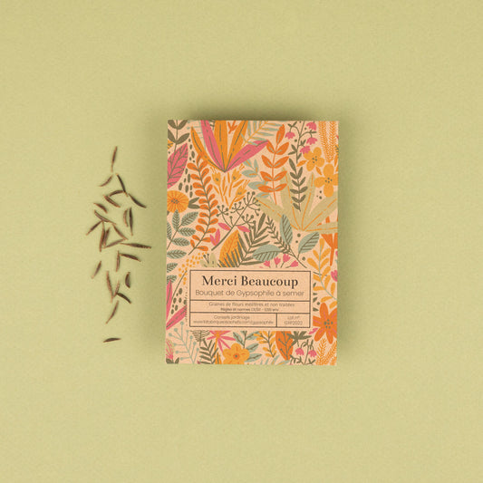 Merci beaucoup - Sachet de graines de gypsophile