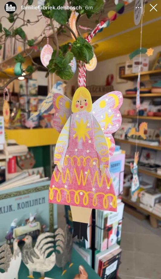 Carte de vœux Ange Papillon  - Poussière d'étoiles