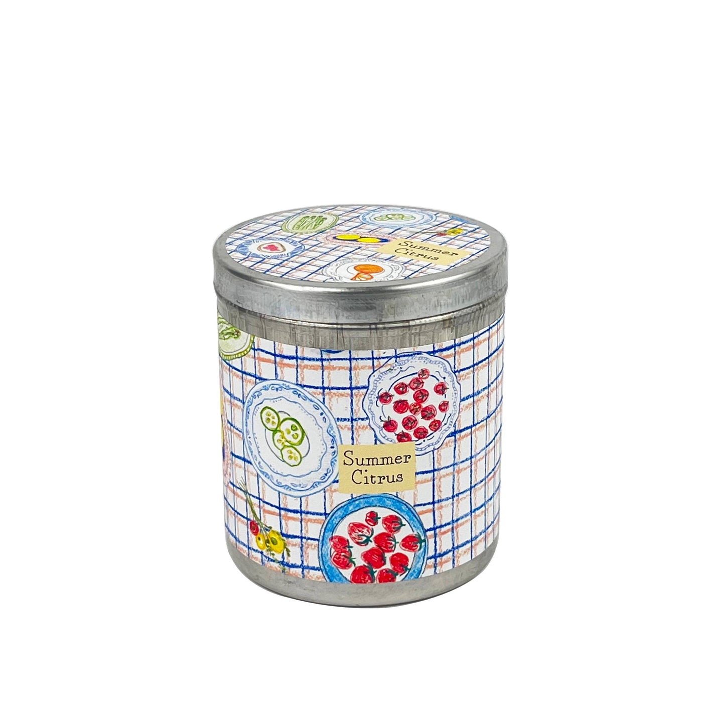 Bougie Parfumée - Boite Etain - Feuille de citron vert & Gingembre