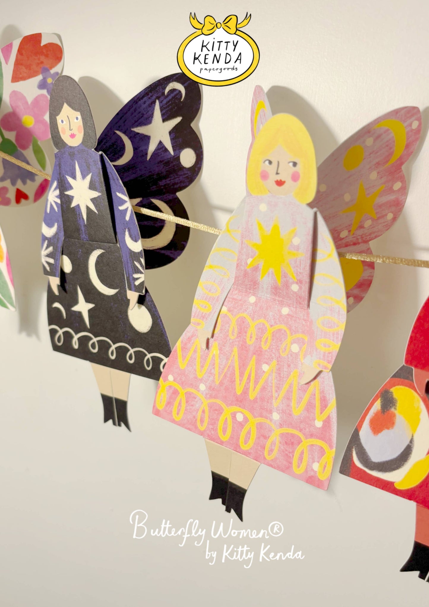Carte de vœux Ange Papillon  - Poussière d'étoiles