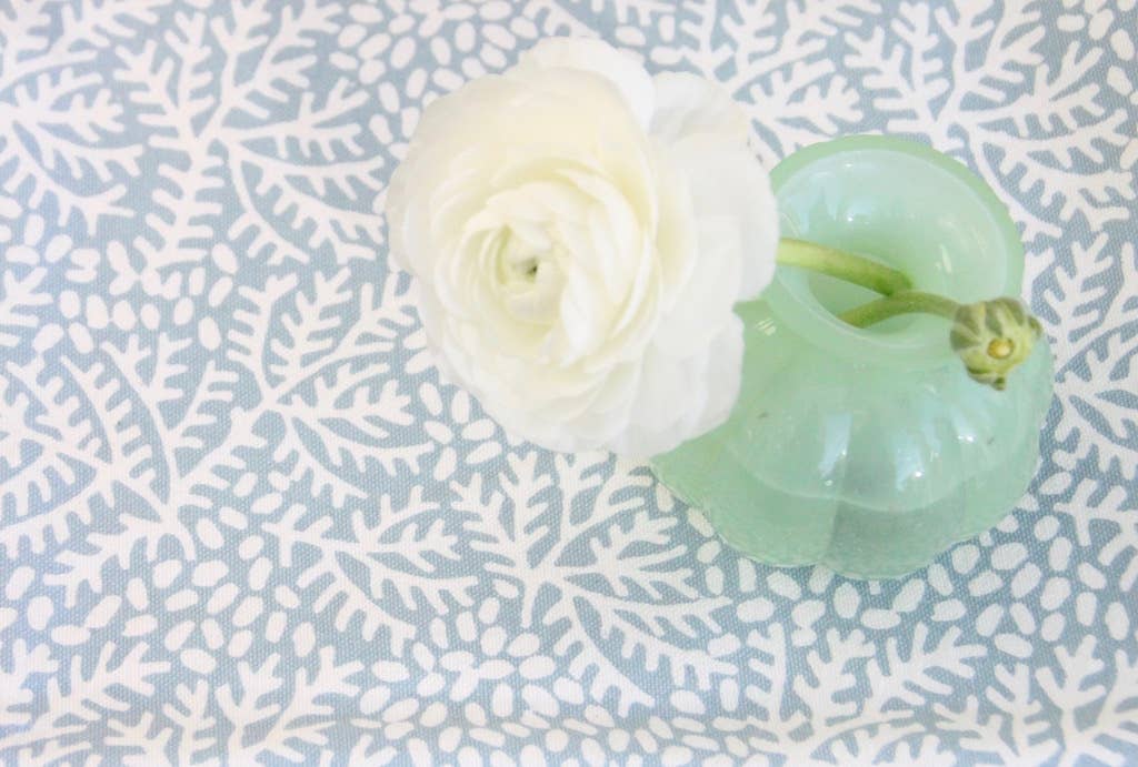 Torchon - minéral floral  - fait main - 100 % coton