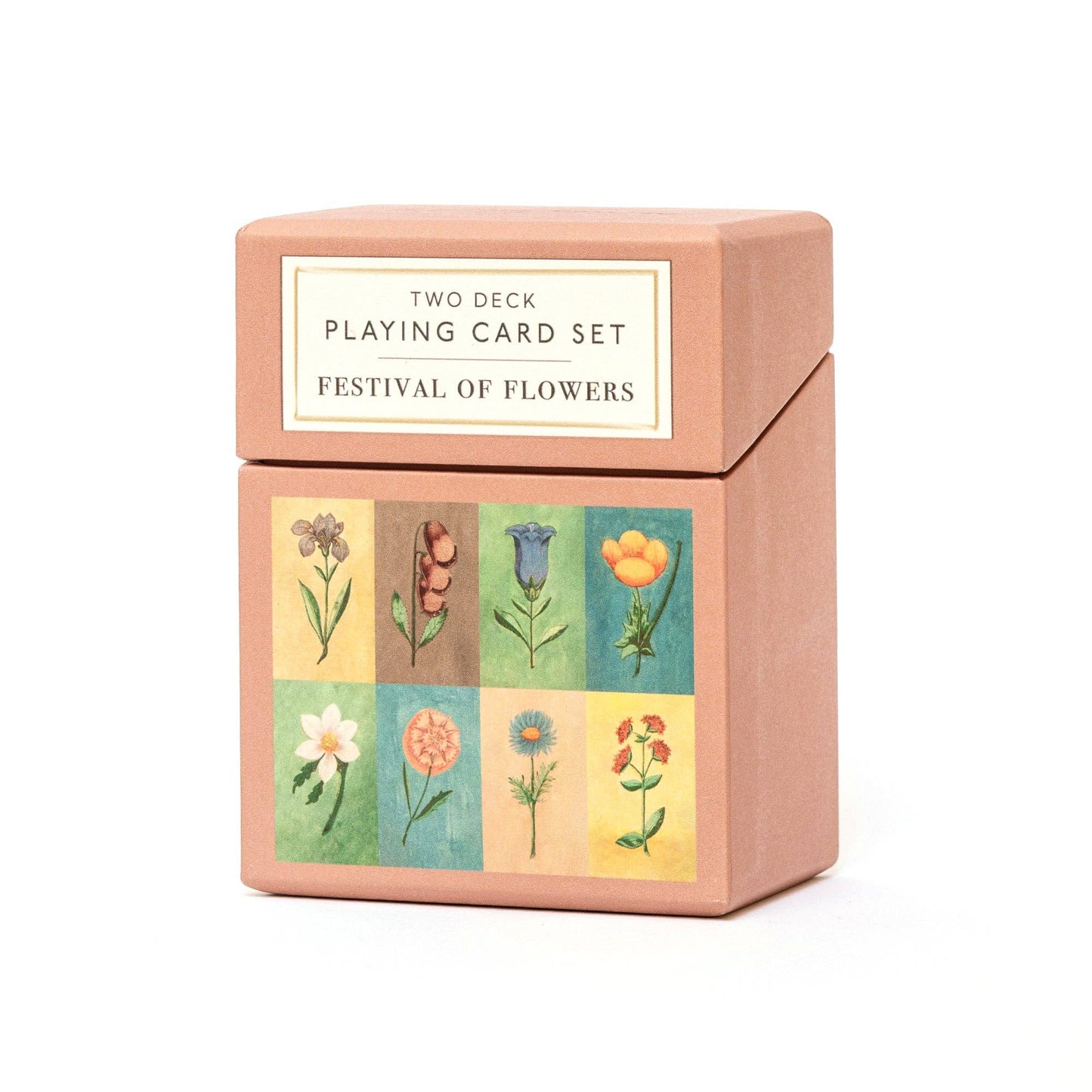 Set de deux jeux de cartes à jouer "Festival des fleurs"