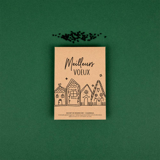 Meilleurs voeux - Sachet de graines de Calendula