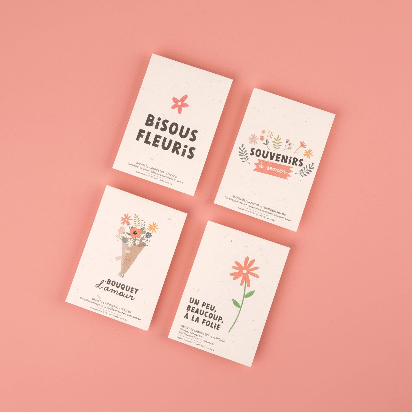 Un peu, beaucoup, à la folie - Sachet de graines Calendula