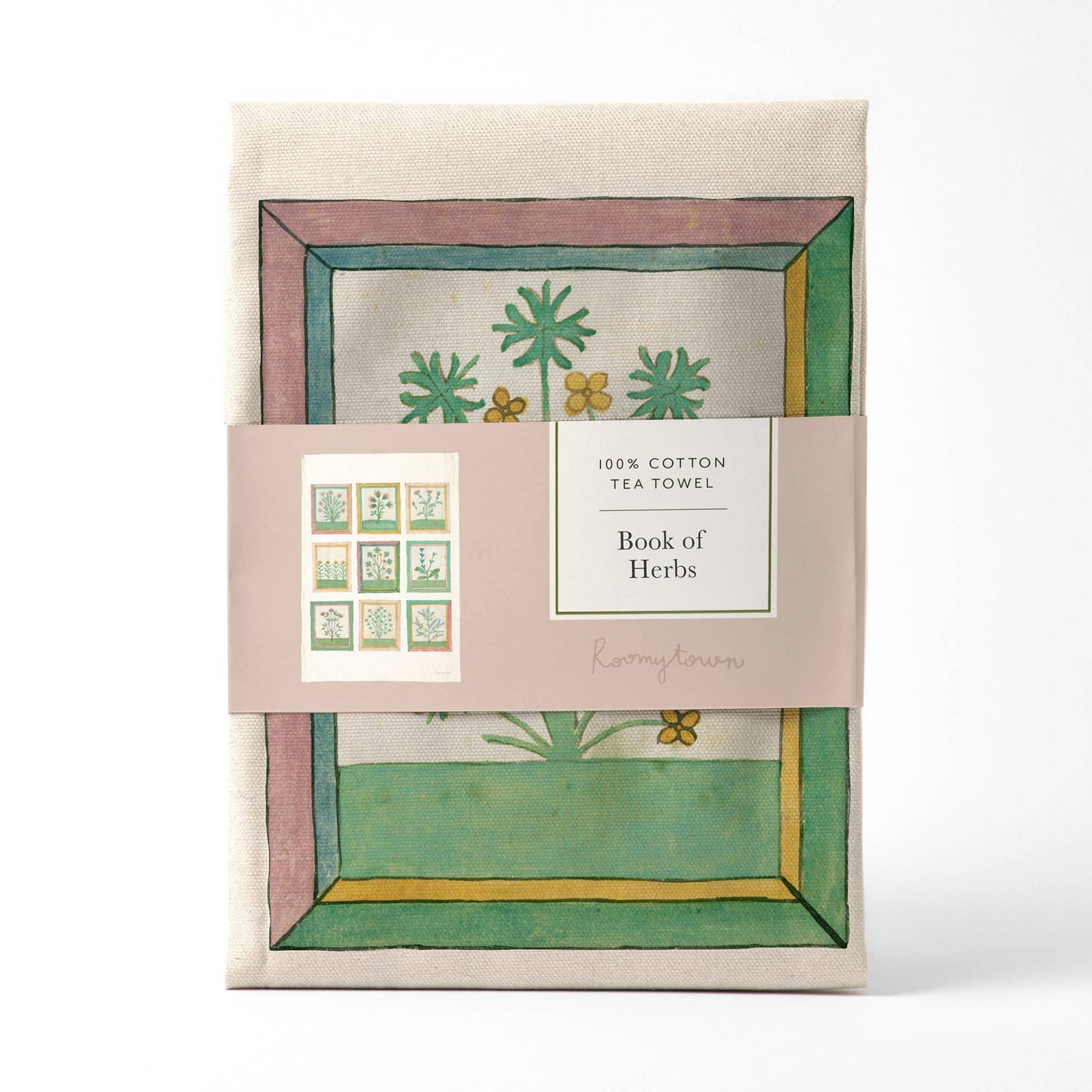 Torchon en coton - Book of Herbs