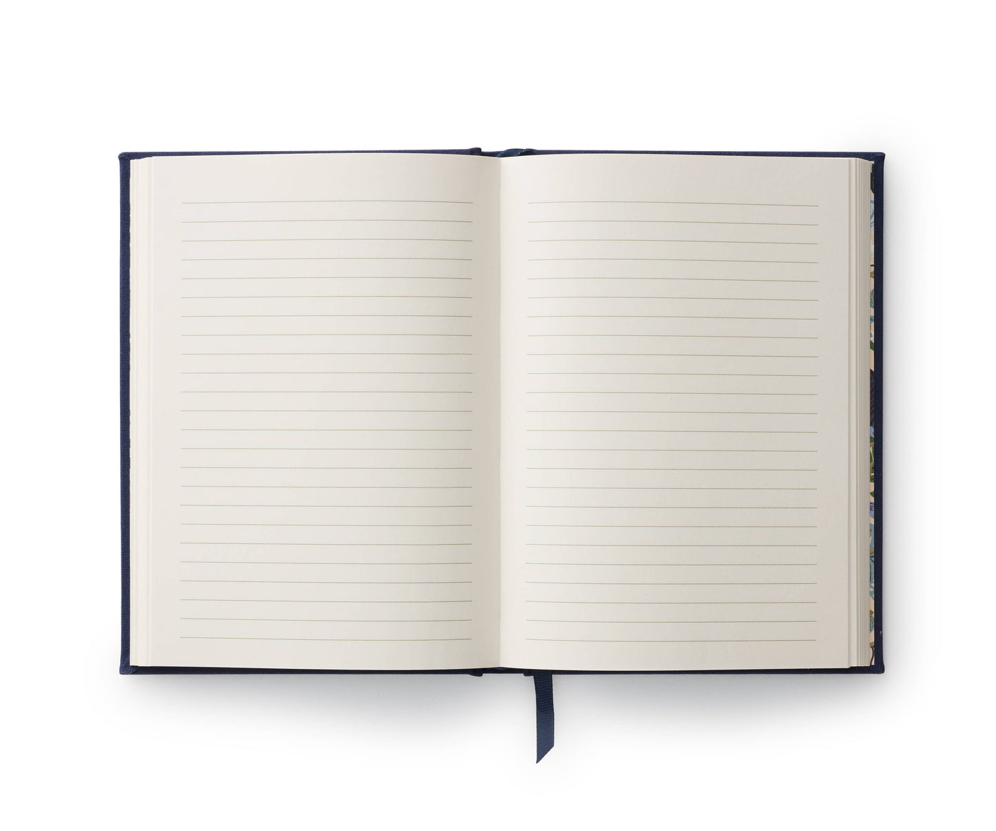 Carnet brodé Paon et feuillage