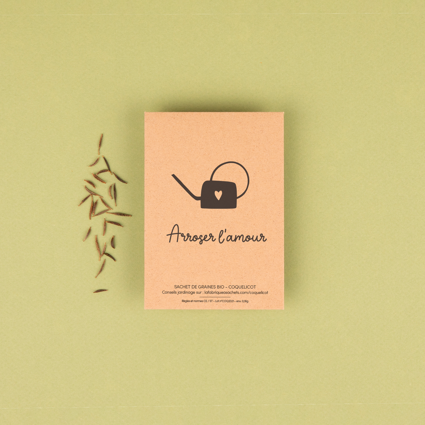 Arroser l’amour - Sachet de graines de Coquelicots