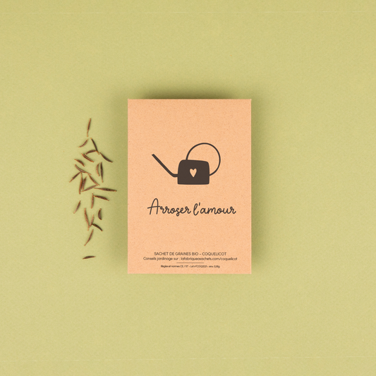 Arroser l’amour - Sachet de graines de Coquelicots