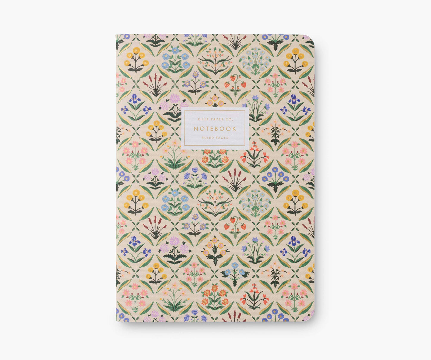 Carnet petites fleurs créme