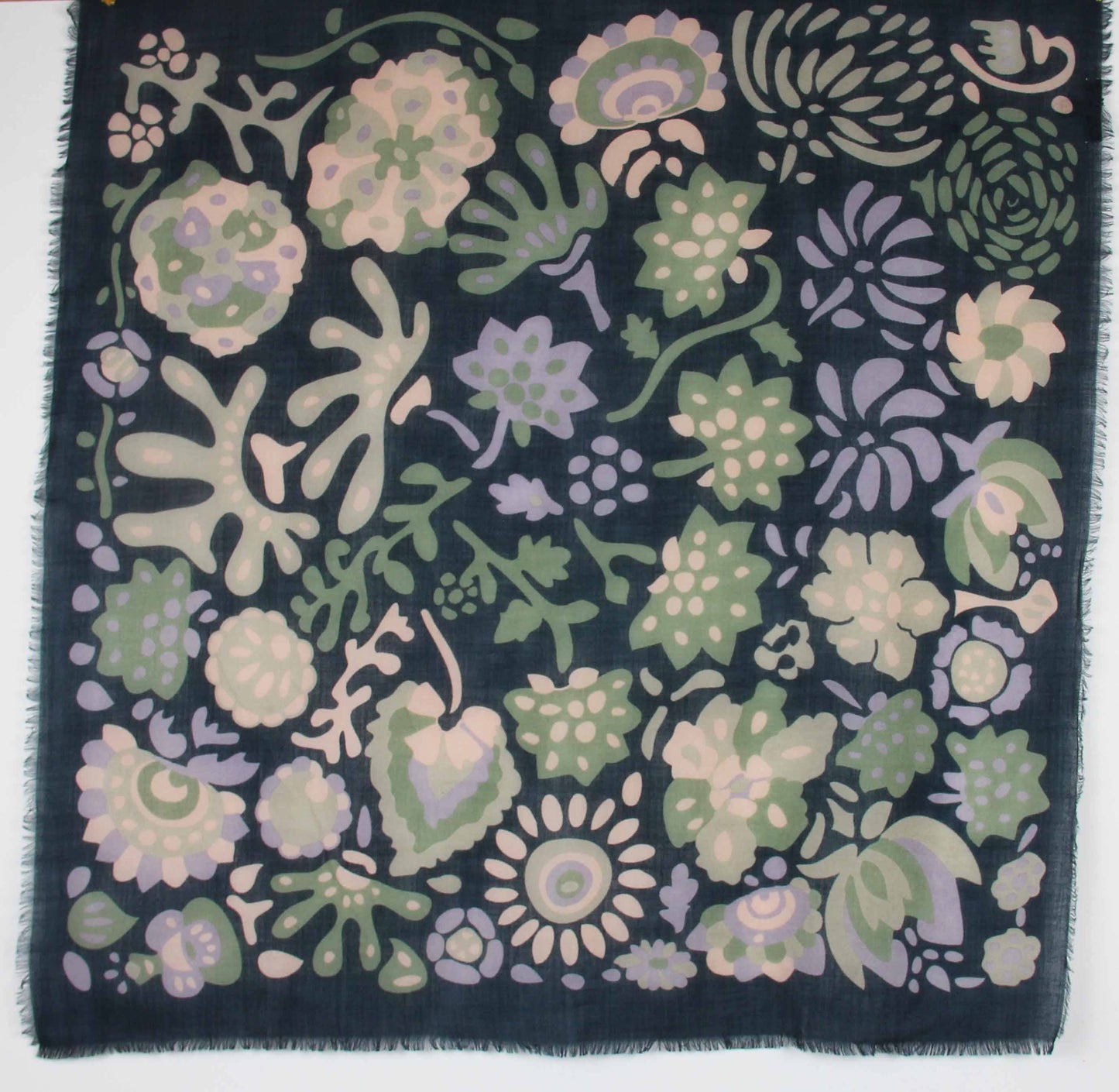 Carré Laine Girandole Marine Navy