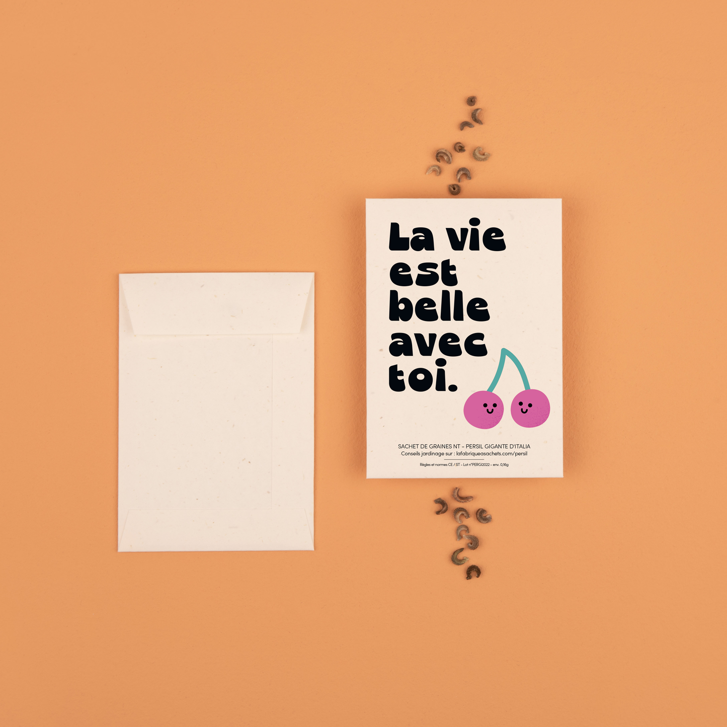 La vie est belle avec toi - Sachets de graines de Persil