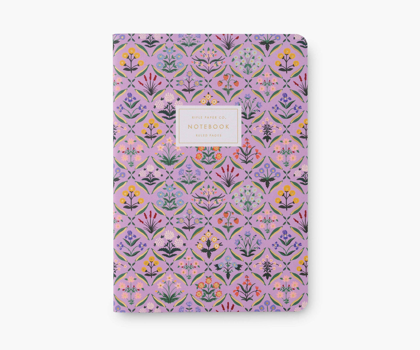 Carnet petites fleurs mauve