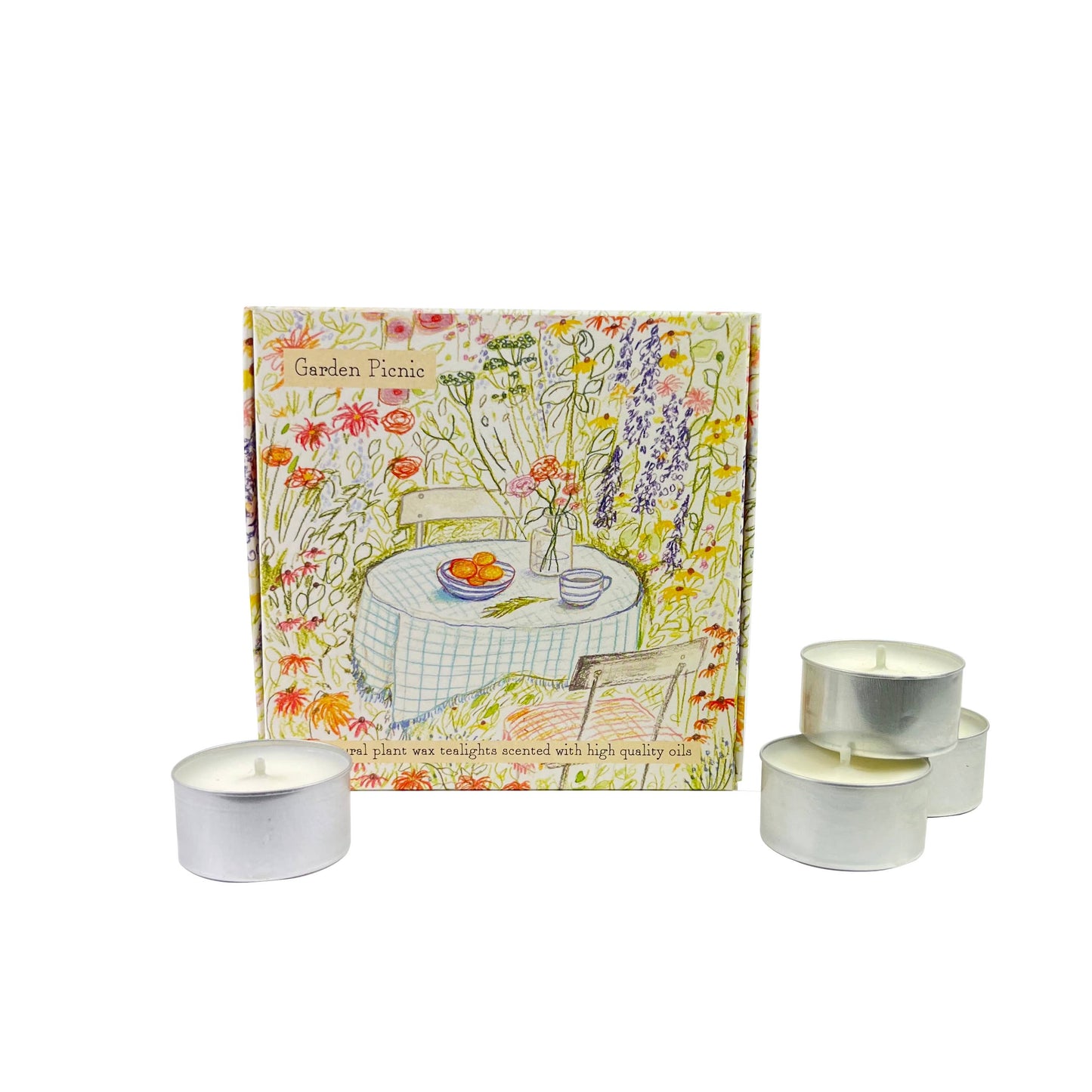 Boîte de 9 bougies chauffe-plat parfumées - Citron vert‚ Basilic & Mandarine