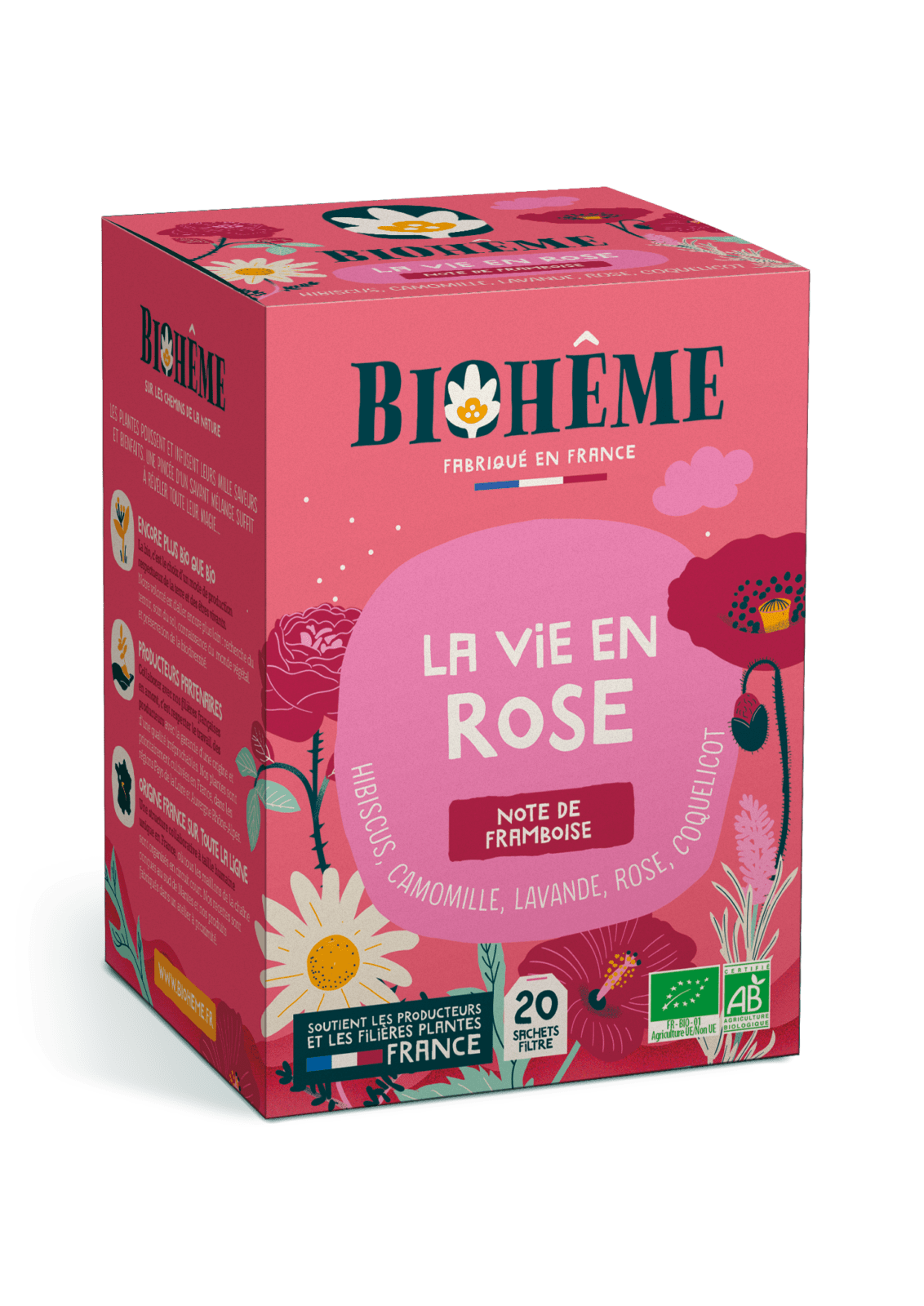 Infusion La Vie En Rose - X20 Infusettes Bio