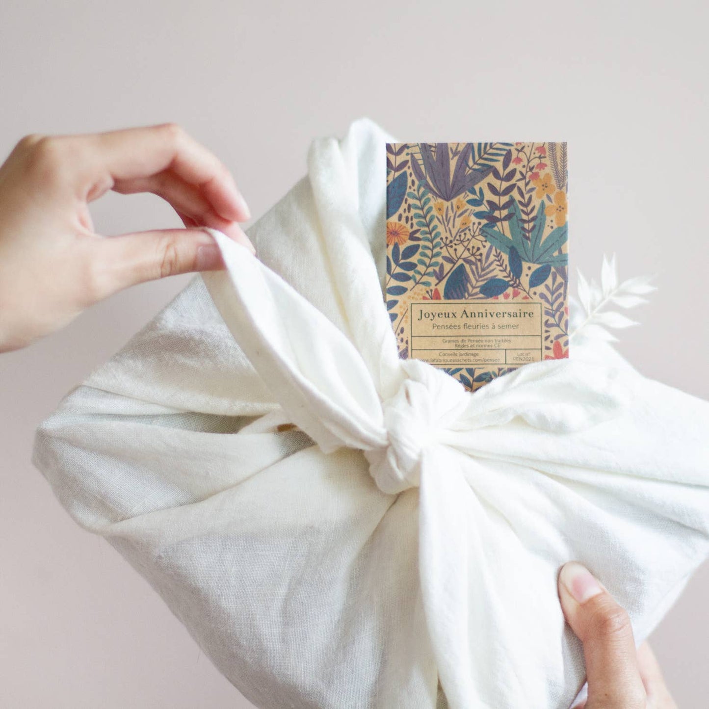Joyeux anniversaire - Sachet de graines de Pensées