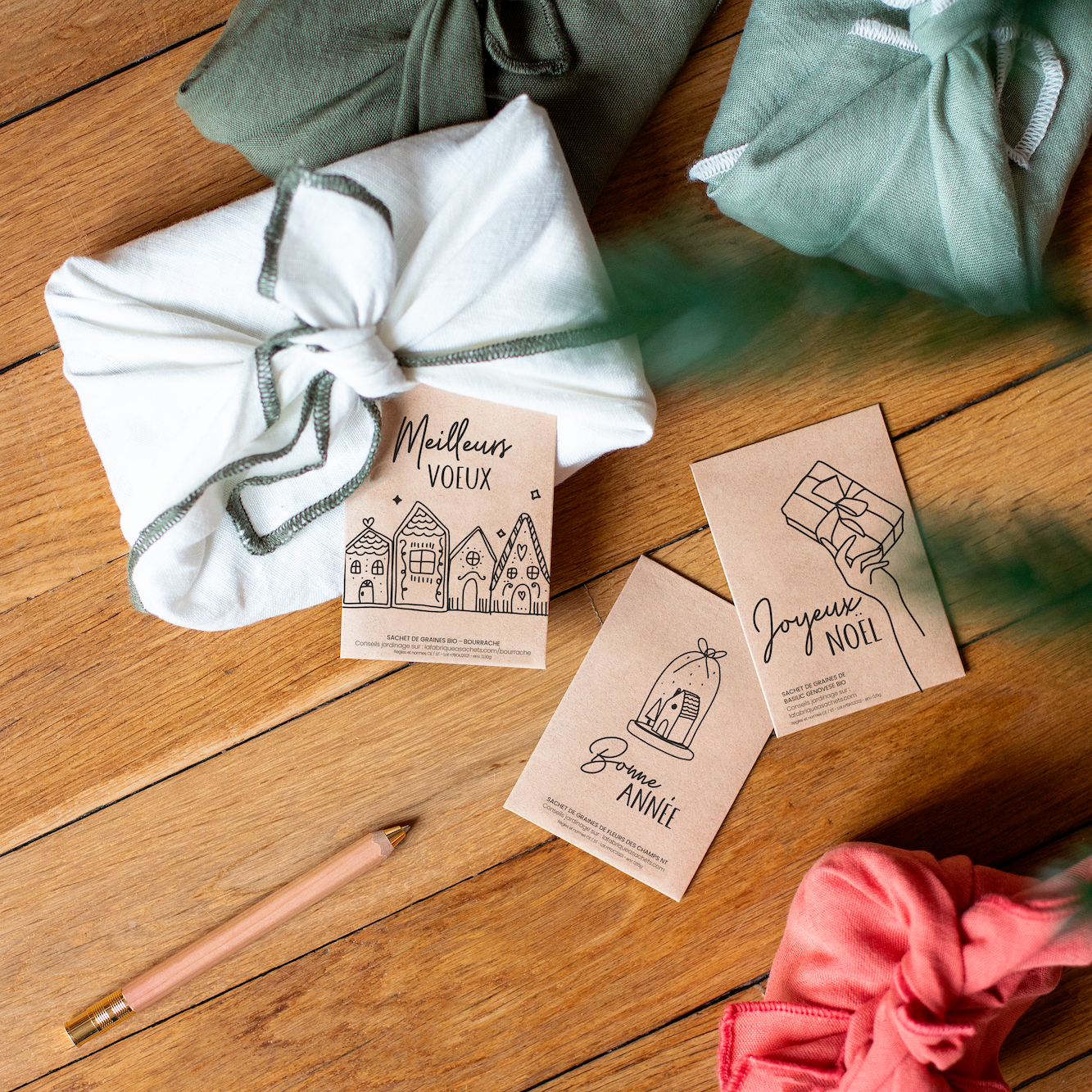 Meilleurs voeux - Sachet de graines de Calendula