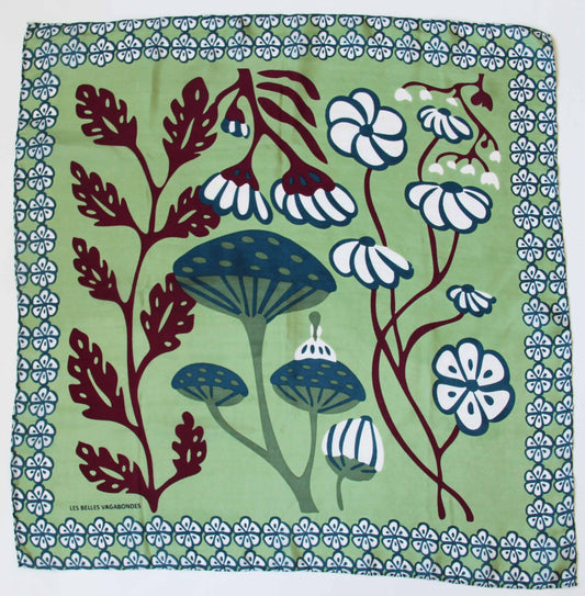 Carré foulard soie imprimée - Alice Amande