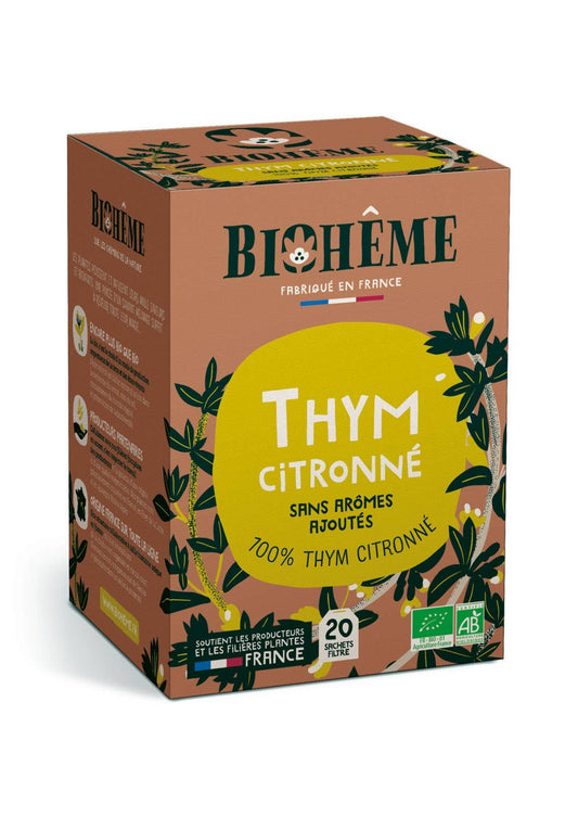 Infusion Thym Citronné - X20 Infusettes Bio